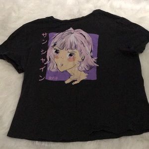 Black anime TEE